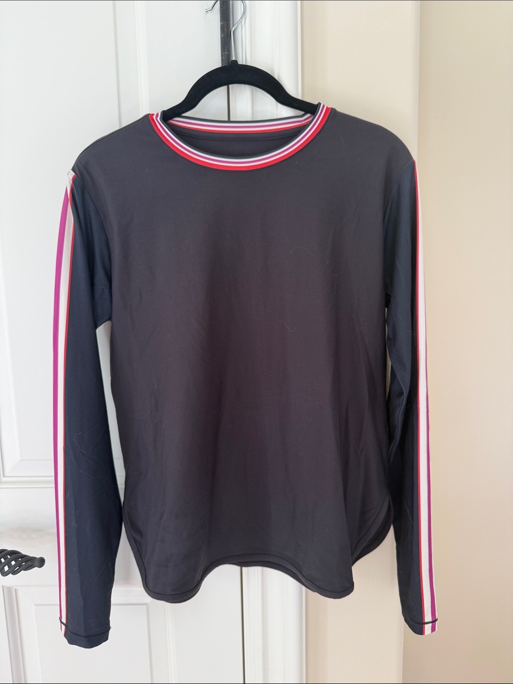 Johnny Was Bee Active Oversize Crop Long Sleeve Tee